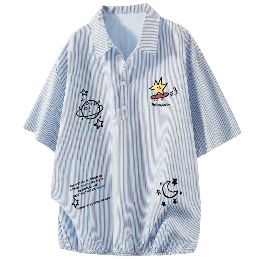 PAL ONGACO Shirts Unisex Lapel Moderate Shirt
