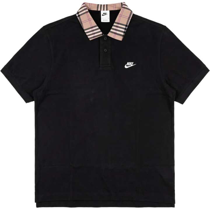 Nike Nike Polo Shirts Unisex Black Polo Collar Moderate Straight Fit