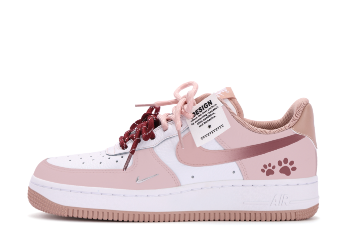 Nike Nike Air Force 1 Low top Skateboard Shoes Women's White Pink