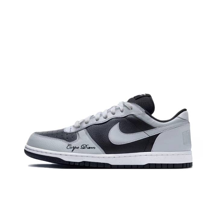 Nike Nike Big Black Gray Mantra Slip Resistant Abrasion Resistant Low top Skateboard Shoes Men's Gray