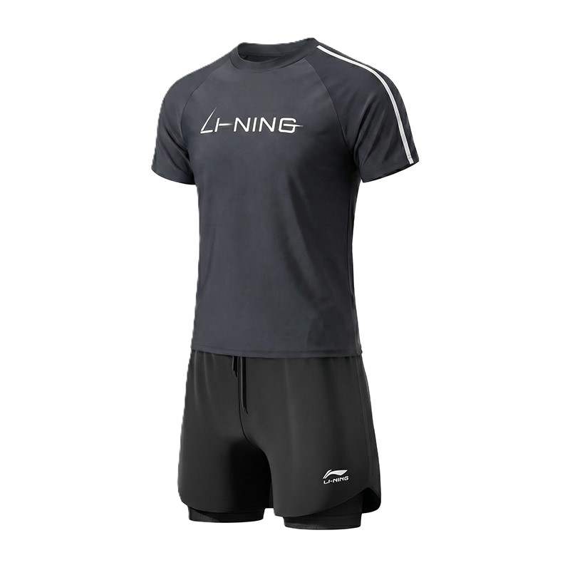 Li-Ning Li Ning Swimsuit Sets Unisex Crew Neck Moderate