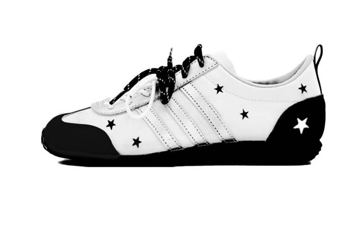 Adidas Adidas VS JOG 2.0 Five Pointed Star Low top German Army Trainers Unisex Black White