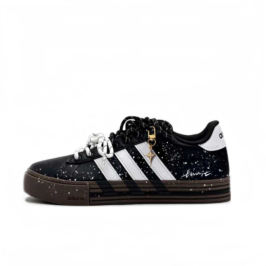 Adidas Adidas Daily 4.0 Slip Resistant Abrasion Resistant Low top Skateboard Shoes Unisex Black