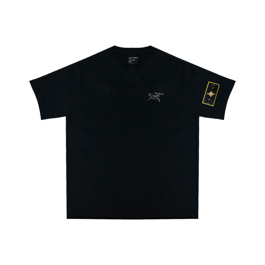 Arcteryx KRAGG T Shirts Unisex Black/Black Crew Neck Moderate