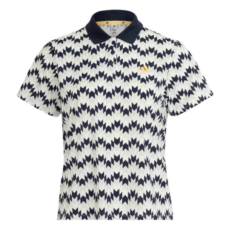 Adidas Adidas Golf Clothing Women's White/Orbit Gray/Collegiate Marine Blue Lapel Moderate