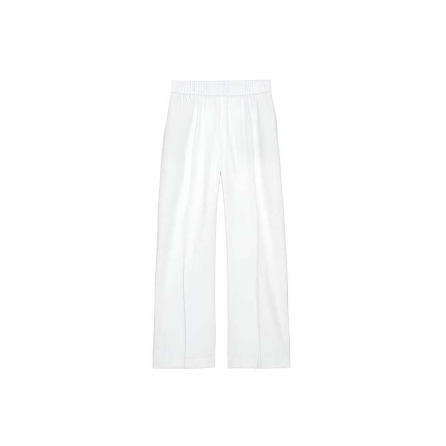 ZARA Casual Pants Women's Frosted White Moderate Straight Fit Pants