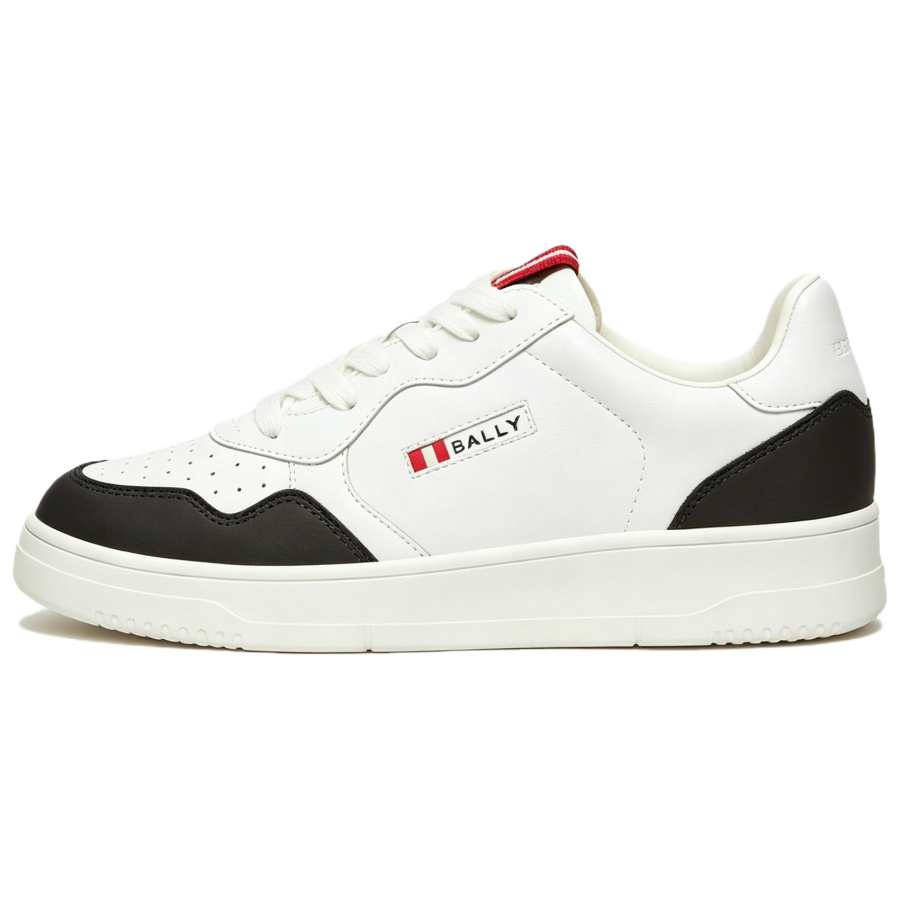BALLY Mid top Athletic Shoes Men's White Dark Gray
