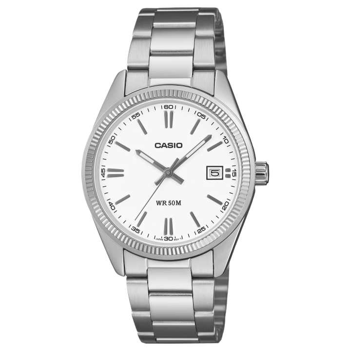 CASIO CASIO STANDARD Quartz Movement Stainless Steel Strap Watch Unisex White Dial