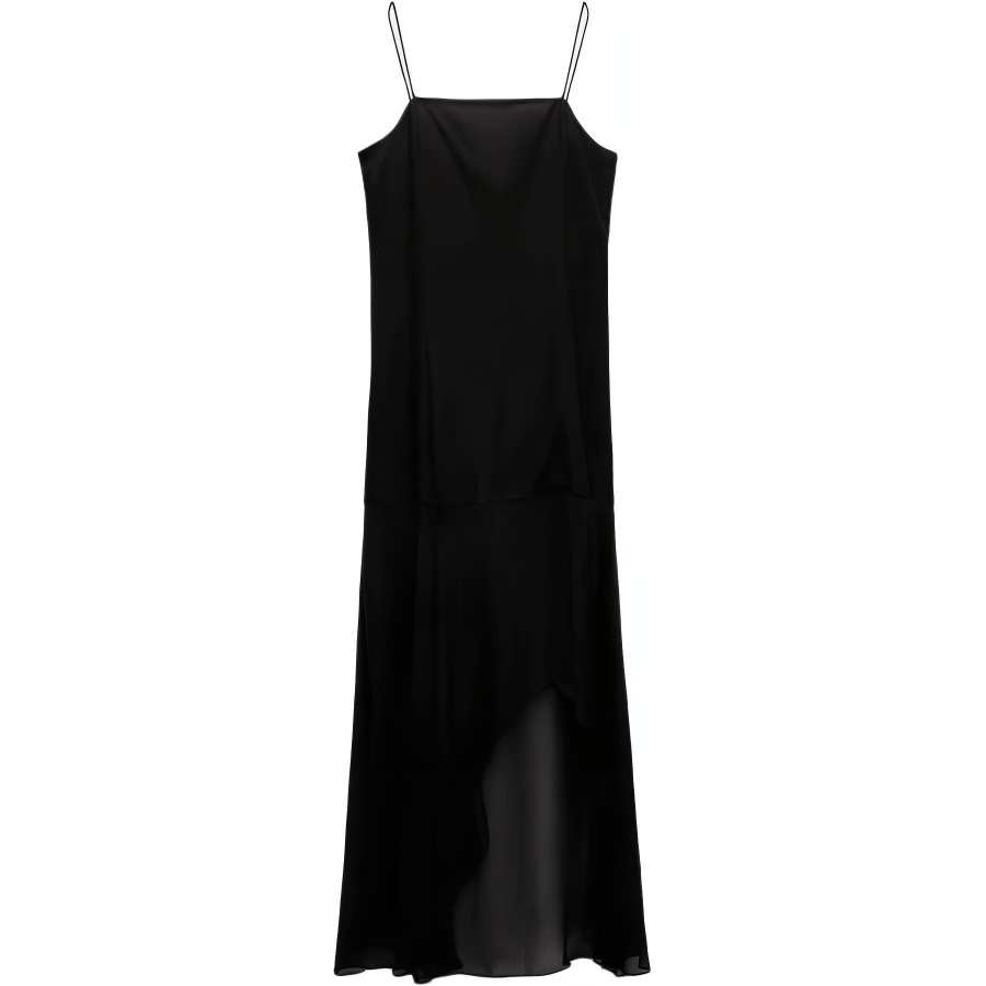 ZARA ZW Slip Dress Women's Black