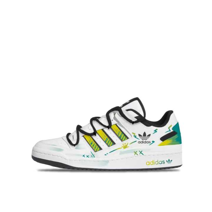 Adidas Adidas Forum Coverage Slip Resistant Abrasion Resistant Skateboard Shoes Unisex Black