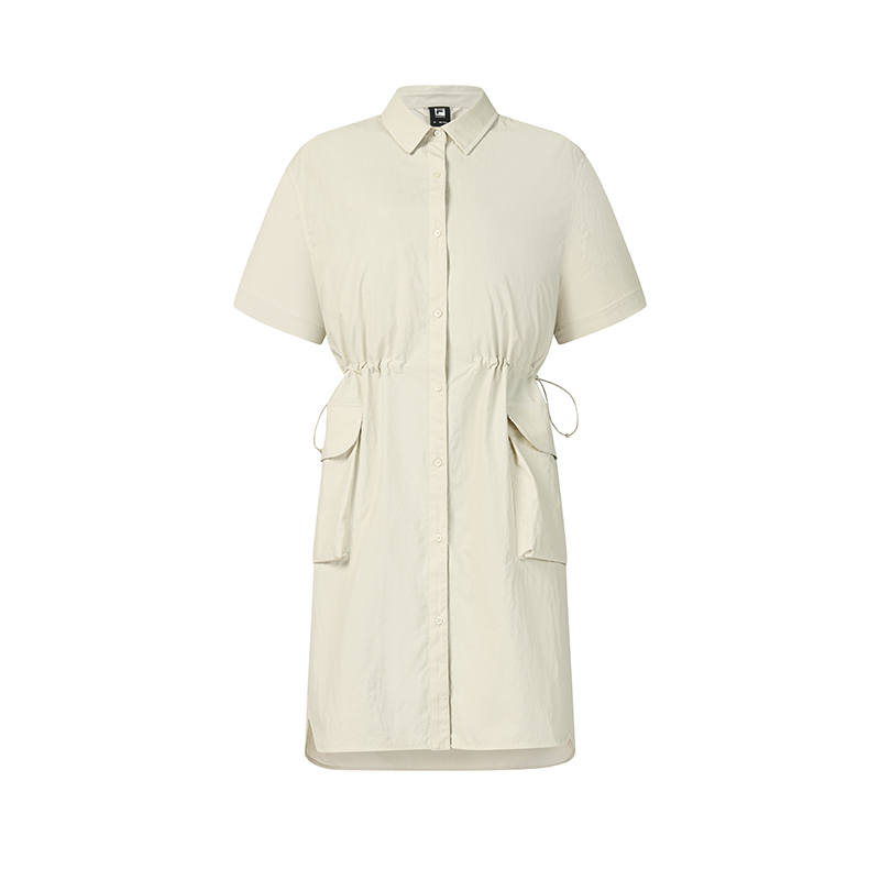FILA Explorer Shirts Women's Oat Lapel Moderate Nipped In Waist