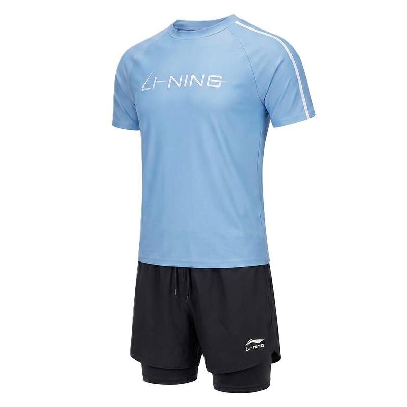 Li-Ning Li Ning Swimsuit Sets Unisex Crew Neck Moderate