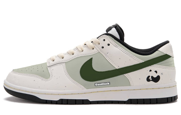 Nike Nike Dunk Panda Lime Low top Skateboard Shoes Unisex White Green