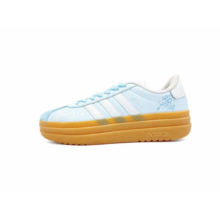 Adidas Adidas VL Court Bold Blue Misty Sky Slip Resistant Abrasion Resistant Low top Skateboard Shoes Women's Blue