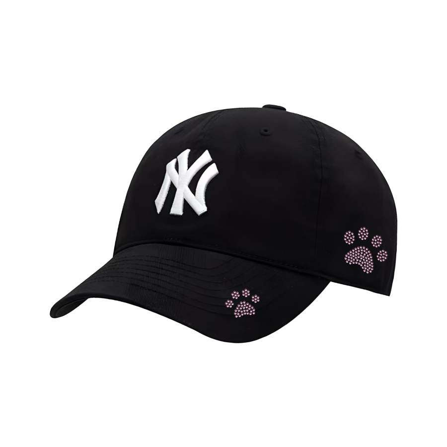 MLB MLB Cotton Baseball Caps Unisex Black Pink