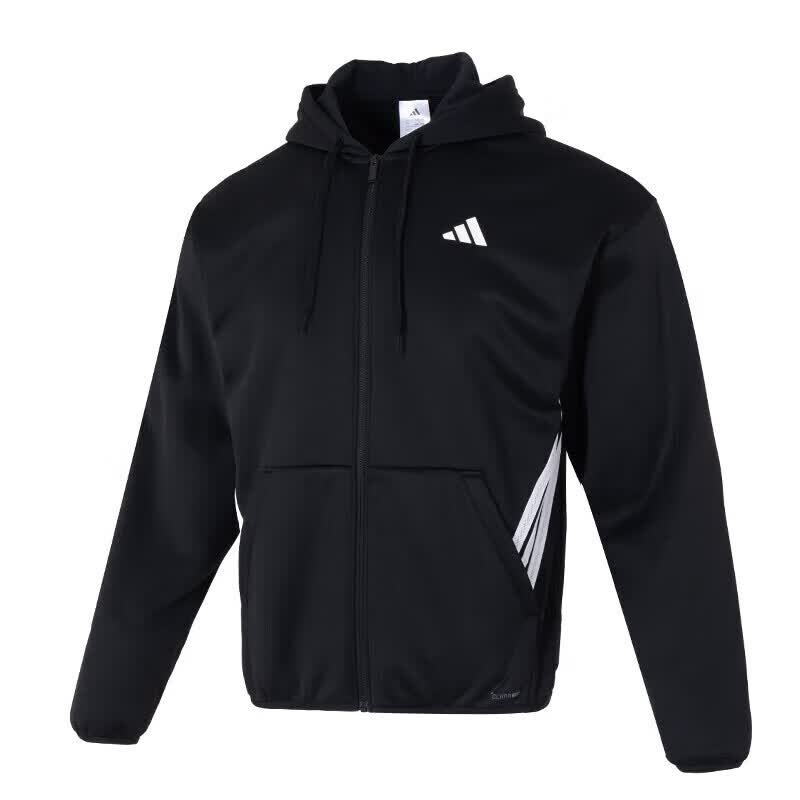 Adidas Adidas Jackets Men's Black Hooded Non Detachable Moderate Other