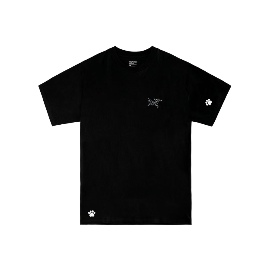 Arcteryx KRAGG T Shirts Unisex Black International Crew Neck Thin Straight Fit