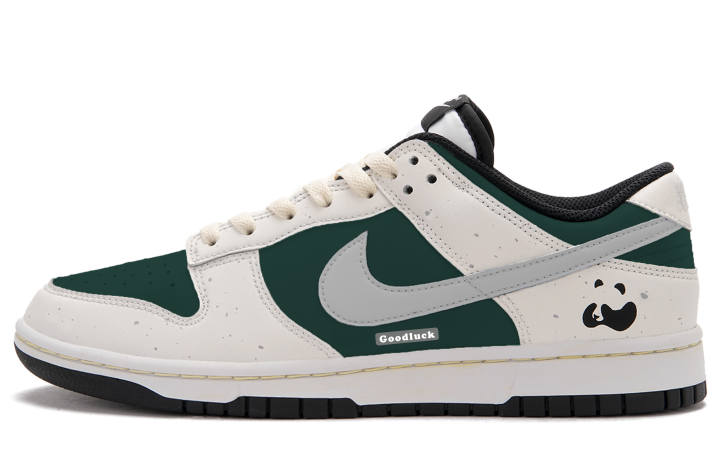 Nike Nike Dunk Panda Kiwi Low top Skateboard Shoes Unisex White Green