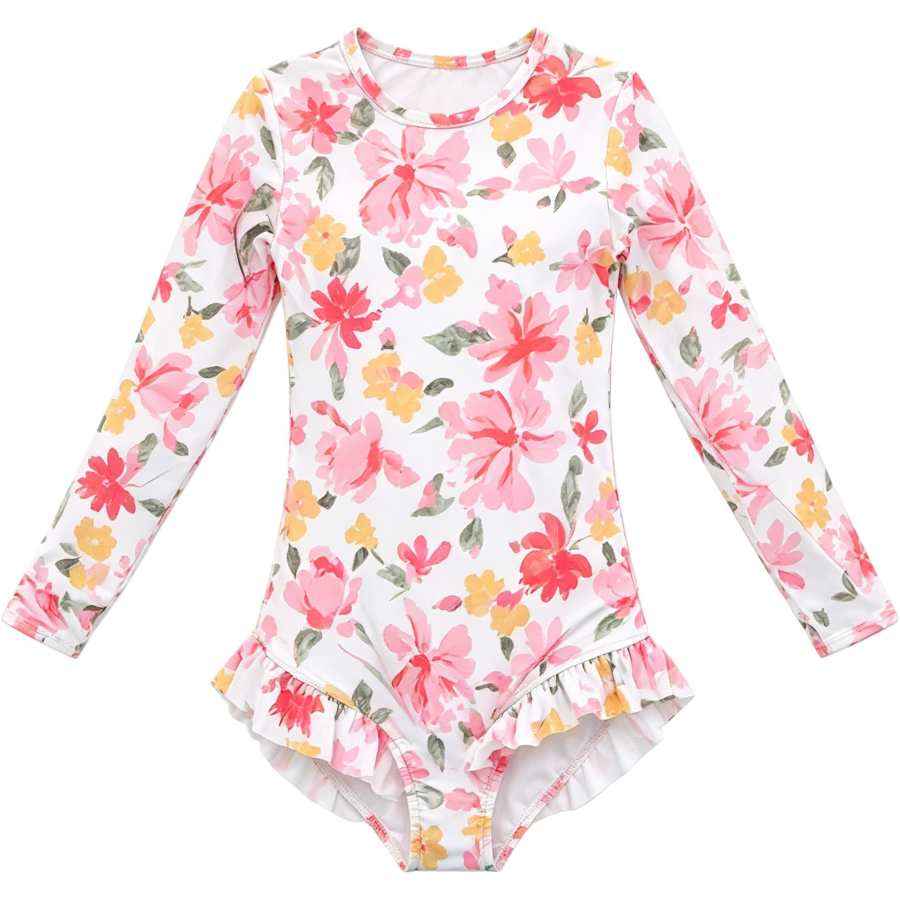 Disney Girls Floral Swimsuit Kids'