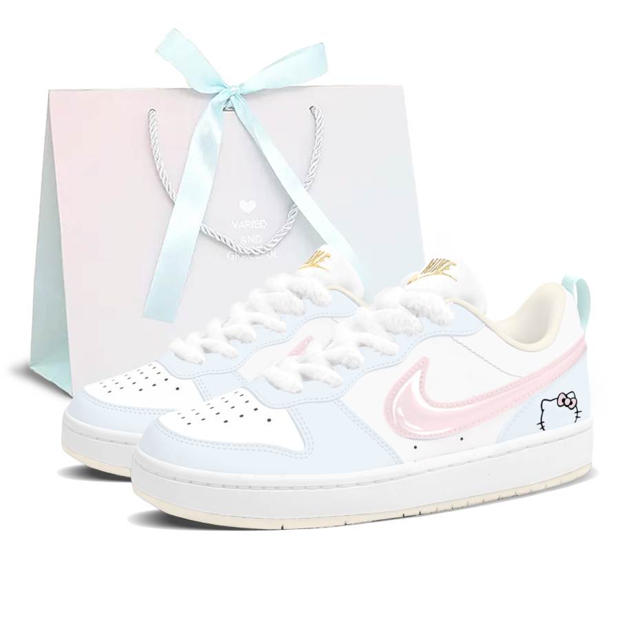 Nike Nike Court Borough Maris Sal Meowth Slip Resistant Abrasion Resistant Support Low top Kids' Skateboarding Shoes