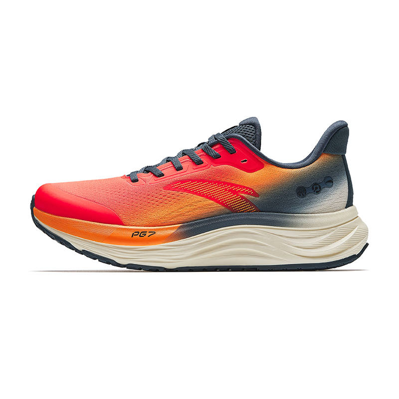 Anta Travel 2 Cushioning Lightweight Low top Casual Running Shoes Men's Orange Red
