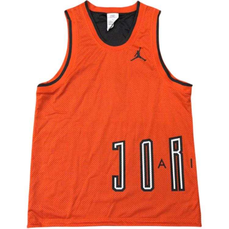 Jordan Jordan Air Tank Tops Men's Orange Crew Neck Moderate Other