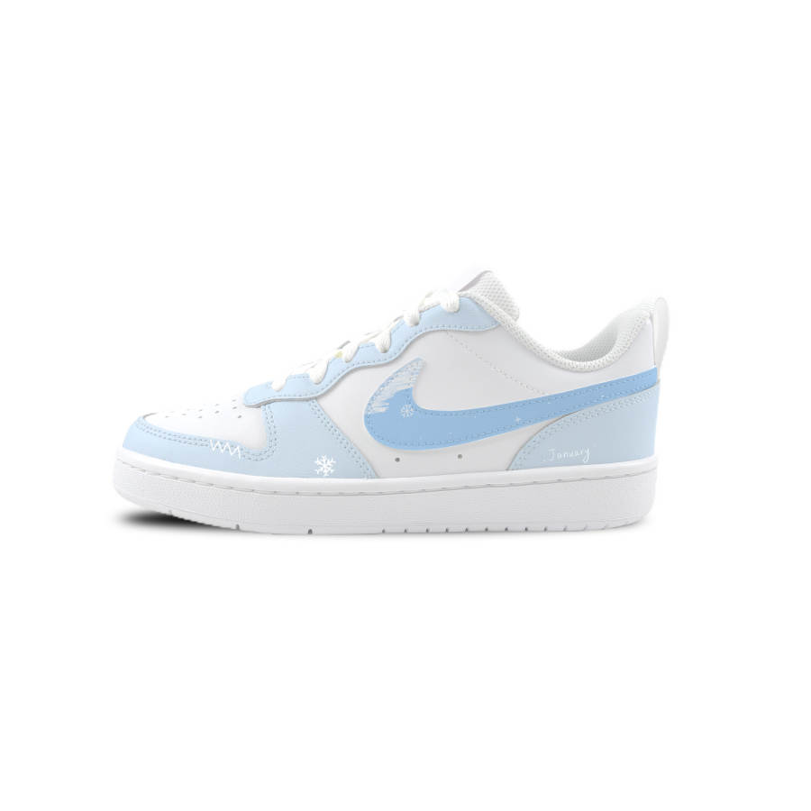 Nike Nike Court Borough Scorching Sun And Frigid Ice Abrasion Resistant Support Kids' Skateboarding Shoes White Unisex