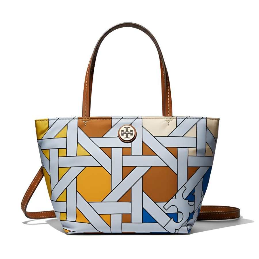 TORY BURCH Nylon Tote Handbag Mini Women's Multicolor