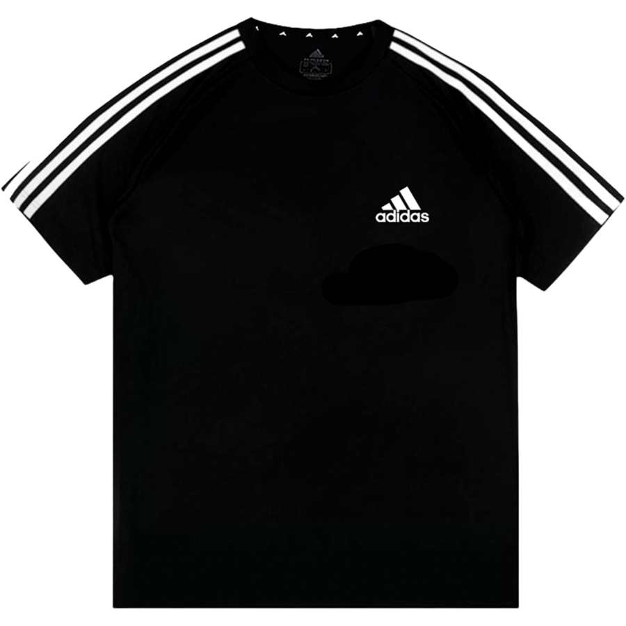 Adidas Adidas Football T Shirts Unisex Black/White Crew Neck Straight Fit