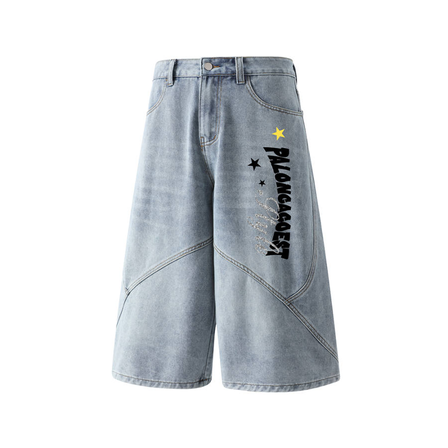 PAL ONGACO Denim Shorts Unisex Moderate