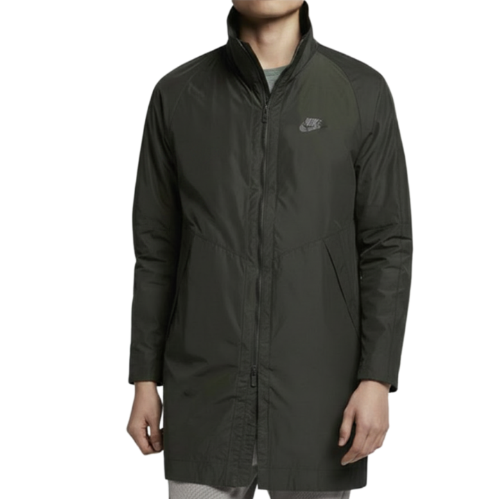 Nike Nike Trench Coats Men's Gray Stand Collar Moderate