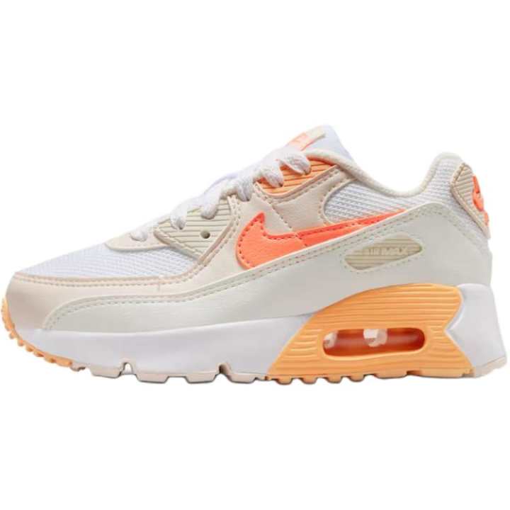 Nike Nike Air Max 90 Low top Running Shoes White Orange Kids'