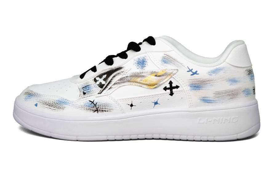 Li-Ning Li Ning Floating Boat Skateboard Shoes Men's Low Top White