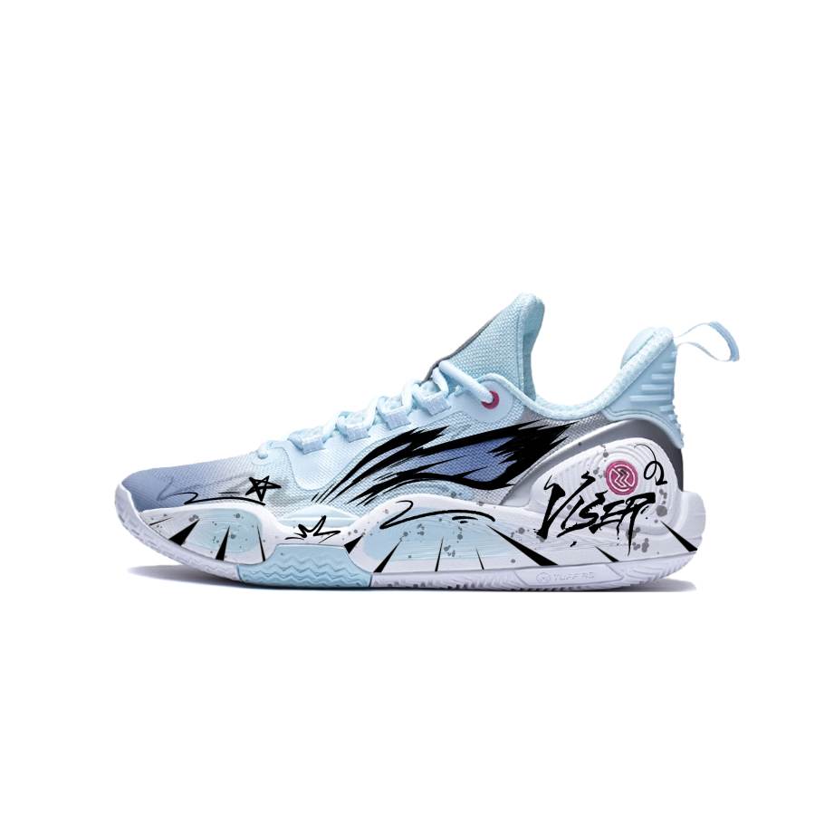 Li-Ning Li Ning Speed 9 Cushioning Slip Resistant Abrasion Resistant Low top Men's Basketball Shoes Men's Blue