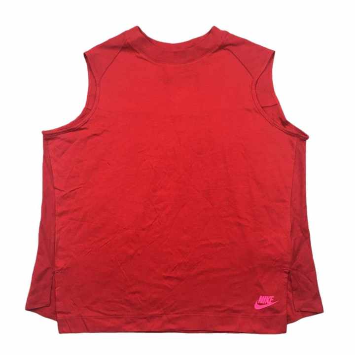 Nike Nike Tank Tops Women's Red Crew Neck Moderate Other