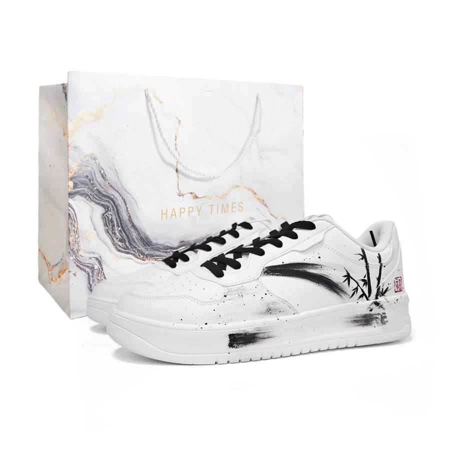 Anta Easy Lightweight Abrasion Resistant Low top Skateboard Shoes Men's White