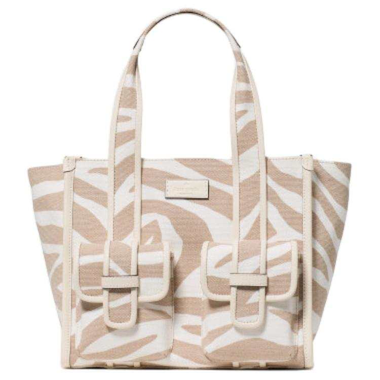 Kate Spade Brand Letter Label Tote One Shoulder Handbag Small Women's Light Tawny
