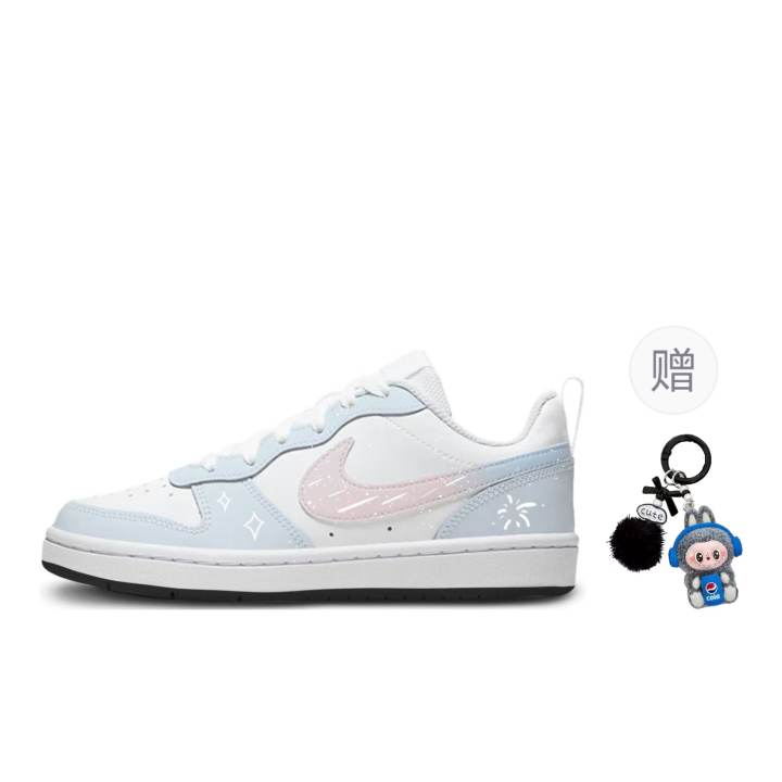 Nike Nike Court Borough Coverage Slip Resistant Cushioning Abrasion Resistant Breathable Low top Skateboard Shoes Women's