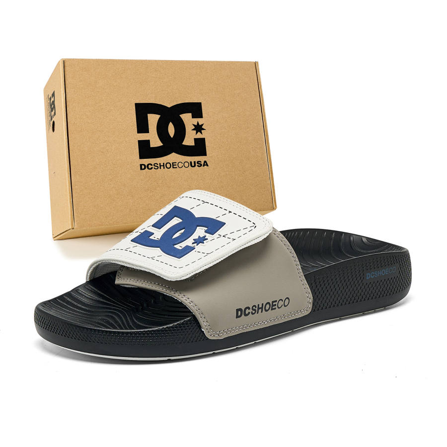 DCSHOES Slide Slippers Men's White/Black/Blue