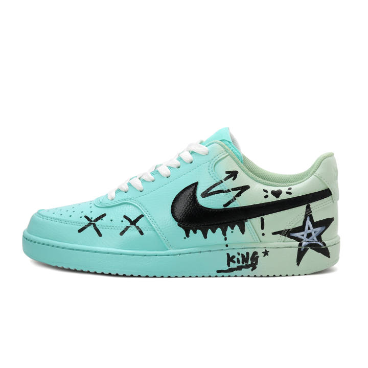Nike Nike Court Vision 1 Jadeite White Jade Soup, Horse Year, Couple's, Preppy Style, Gradient, Dopamine Dressing Pu Low top