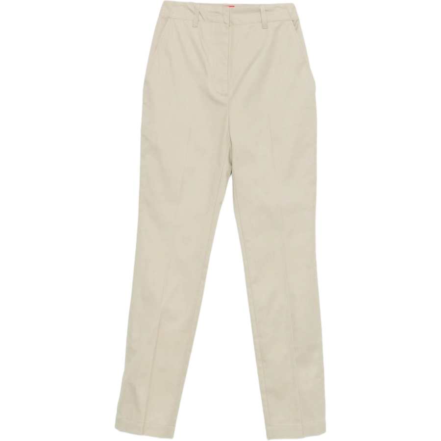 DIESEL Casual Pants Women's Beige Moderate Straight Fit Pants