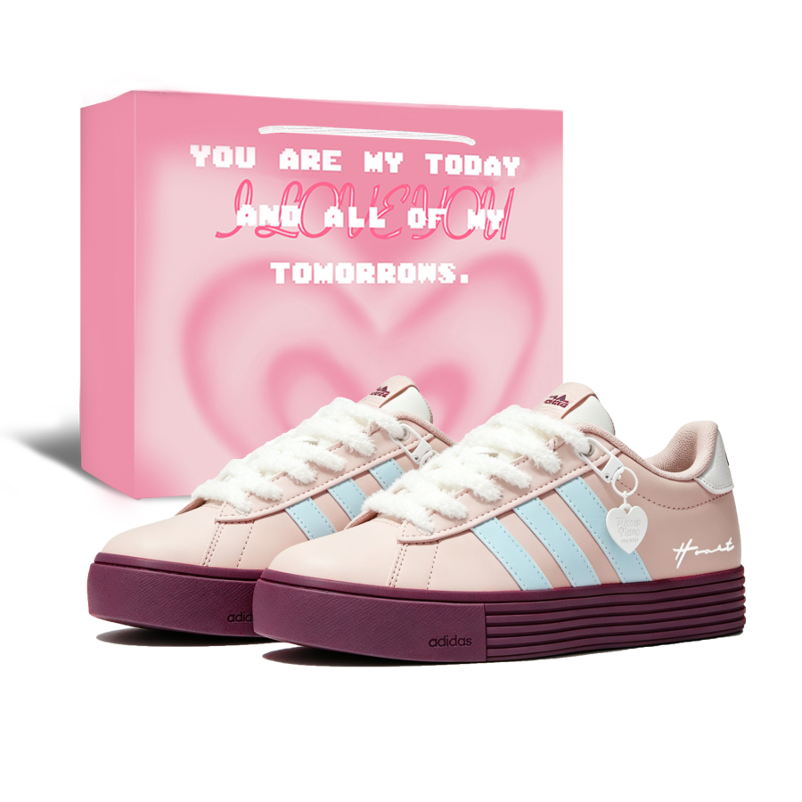 Adidas Adidas Daily 4.0 Maris Sal Cherry Blossom Height Increasing Low top Skateboard Shoes Unisex Dirty Pink