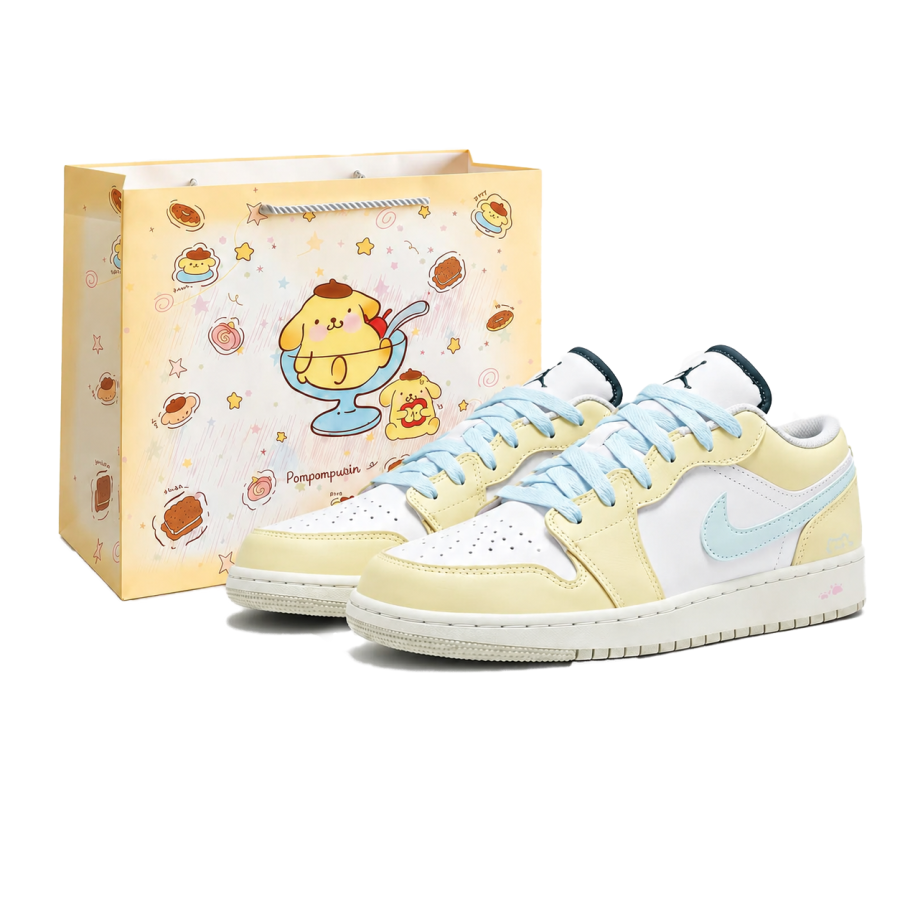 Jordan Jordan Air Jordan 1 Slip Resistant Cushioning Abrasion Resistant Breathable Height Increasing Low top