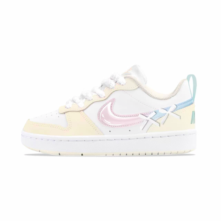 Nike Nike Court Borough Rubber Skateboard Shoes Women's Pink Blue