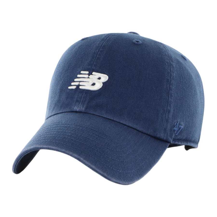 New Balance New Balance x 47Brand Cotton Baseball Caps Unisex Marine Blue
