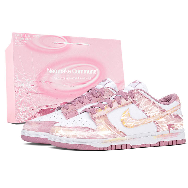 Nike Nike Dunk Cushioning Abrasion Resistant Skateboard Shoes Women's Gilded Pink