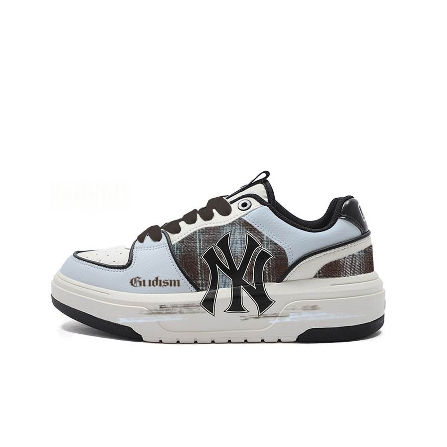 MLB Chunky Liner Crayon Puppy, Ice Blue Pu Low top Skateboard Shoes Unisex