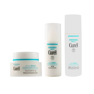 Curél KERUN New Version Hydrating Lotion/Cream Skincare Set, Ceramide