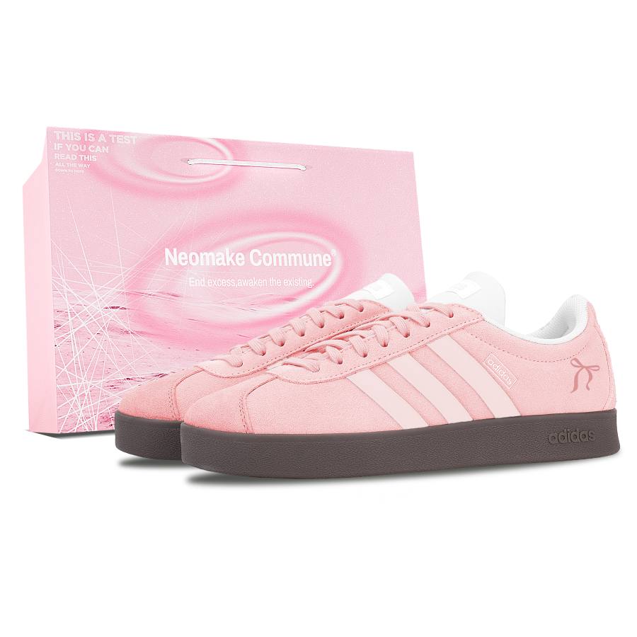 Adidas Adidas VL COURT 2.0 Skateboard Shoes Unisex Cherry Blossom Pink