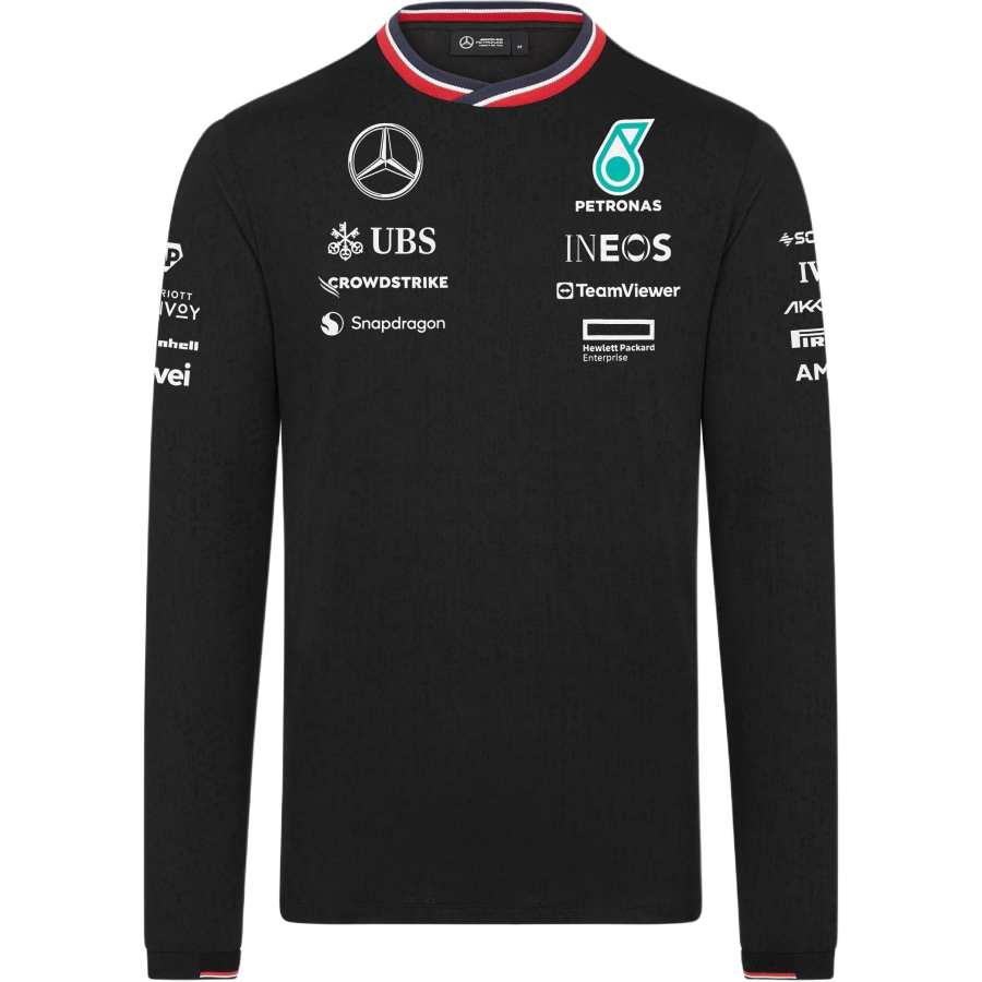 Mercedes-Benz Mercedes Benz Racing T Shirts Unisex Black Crew Neck Moderate